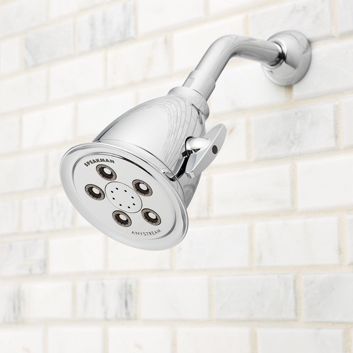 Speakman S-2005-HB-BC Hotel Anystream High Pressure 2.5 GPM Adjustable Shower Head, Brushed Chrome