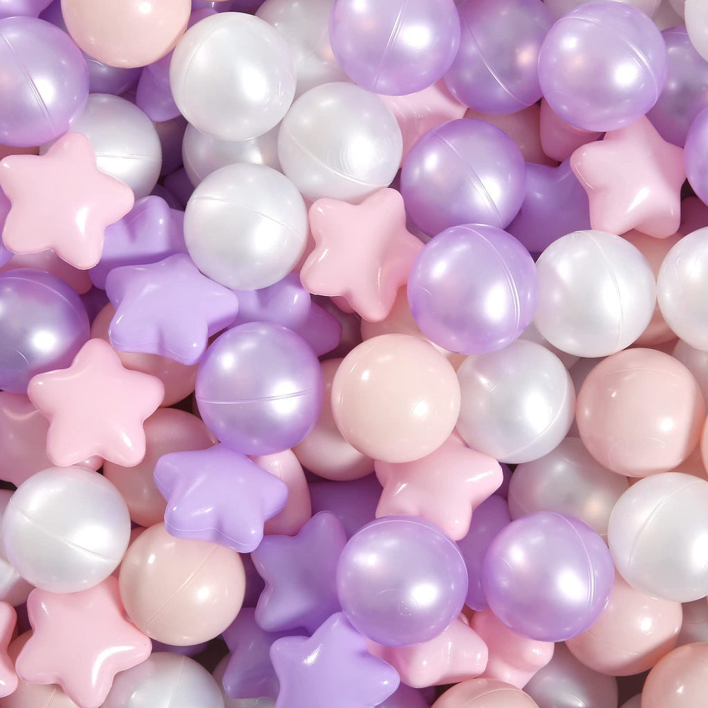 GOGOSO Playpen Balls for GirlsToddlers for Playhouse, Baby Pool, Play Ball Fun Centers, for Babies, Kids, Toddlers 1-3, Phthalate Free BPA Free 100pcs