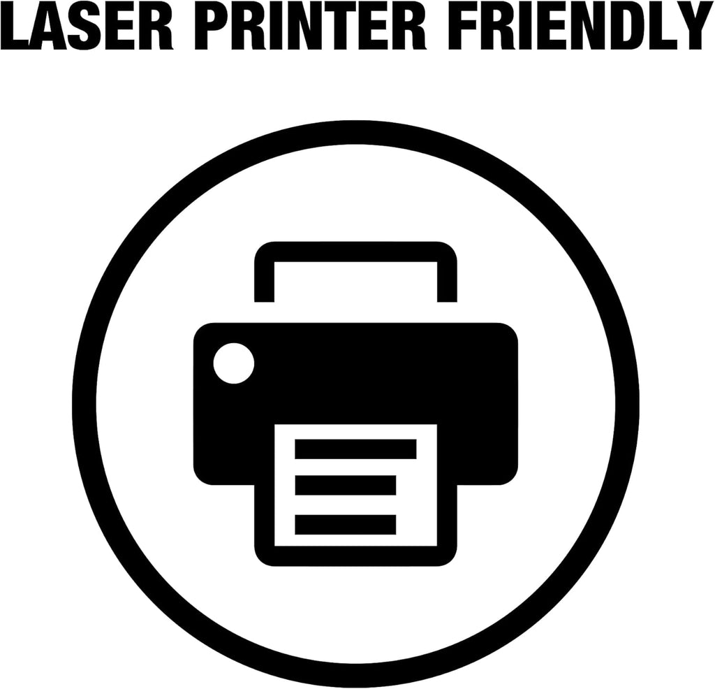 Samsill 100 Pack Transparent Printer Sheets, Projector Film, Clear Transparency Film for Laser Jet Printers, 8.5 x 11 Inch Sheets - Black Image Only,
