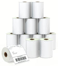 BETCKEY - 4" x 6" (102 mm x 152 mm) Shipping Labels Compatible with Zebra & Rollo Label Printer(not for dymo 4XL), Premium Adhesive & Perforated [6 Rolls, 1500 Labels]