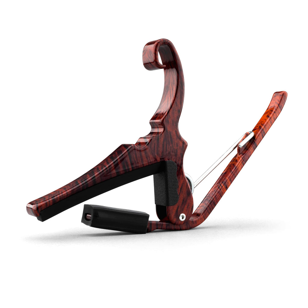 Kyser Musical Products Quick-Change Guitar Capo, KG6ABA, Abalone - For 6-String Acoustic Guitars, Made in USA, Quality, Strong, Lightweight, Quick & Easy Key Changes, Innovative, Perfect Fit