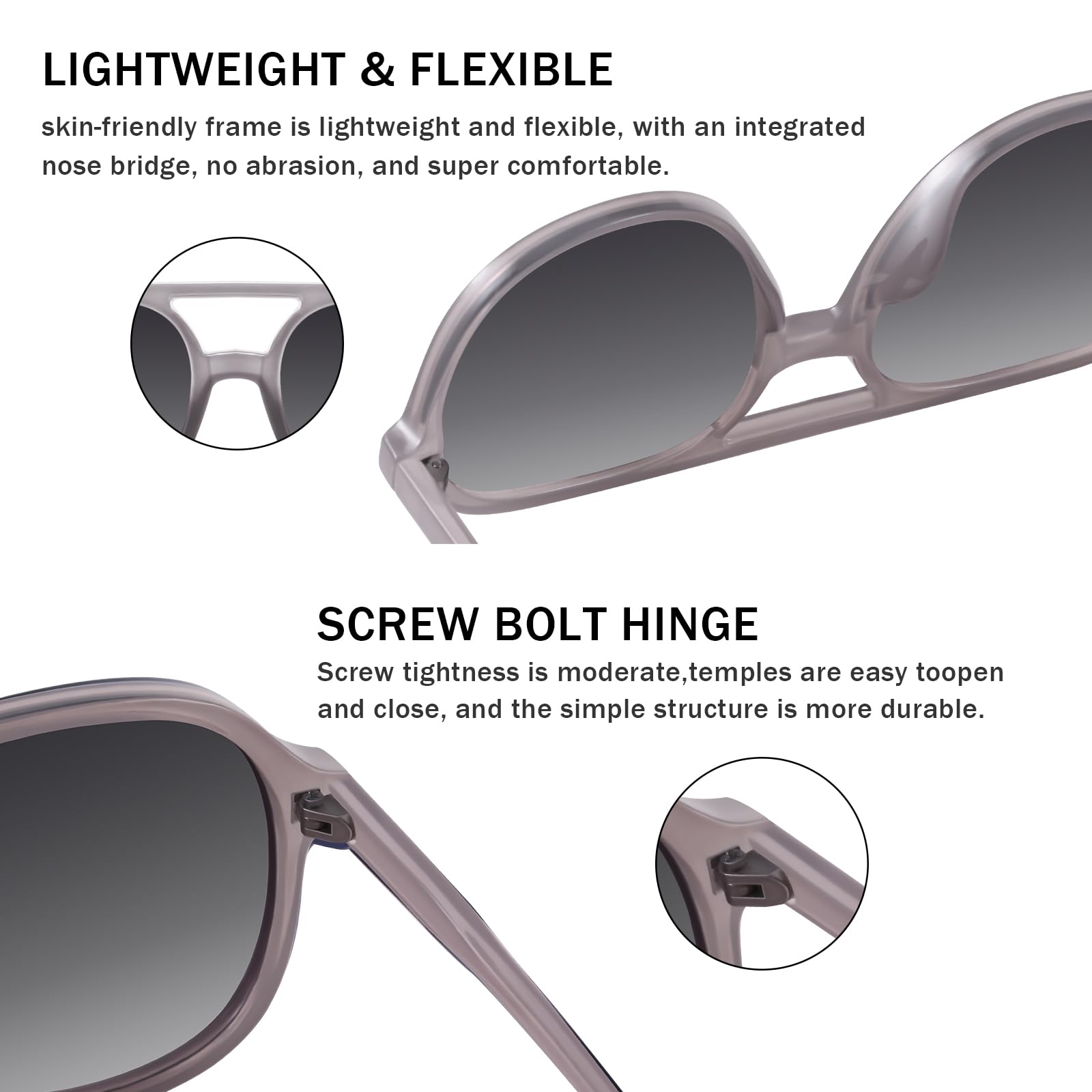 YDAOWKN Retro Square Aviator Sunglasses for Womens Mens Vintage 70s Double Bridge Sun Glasses