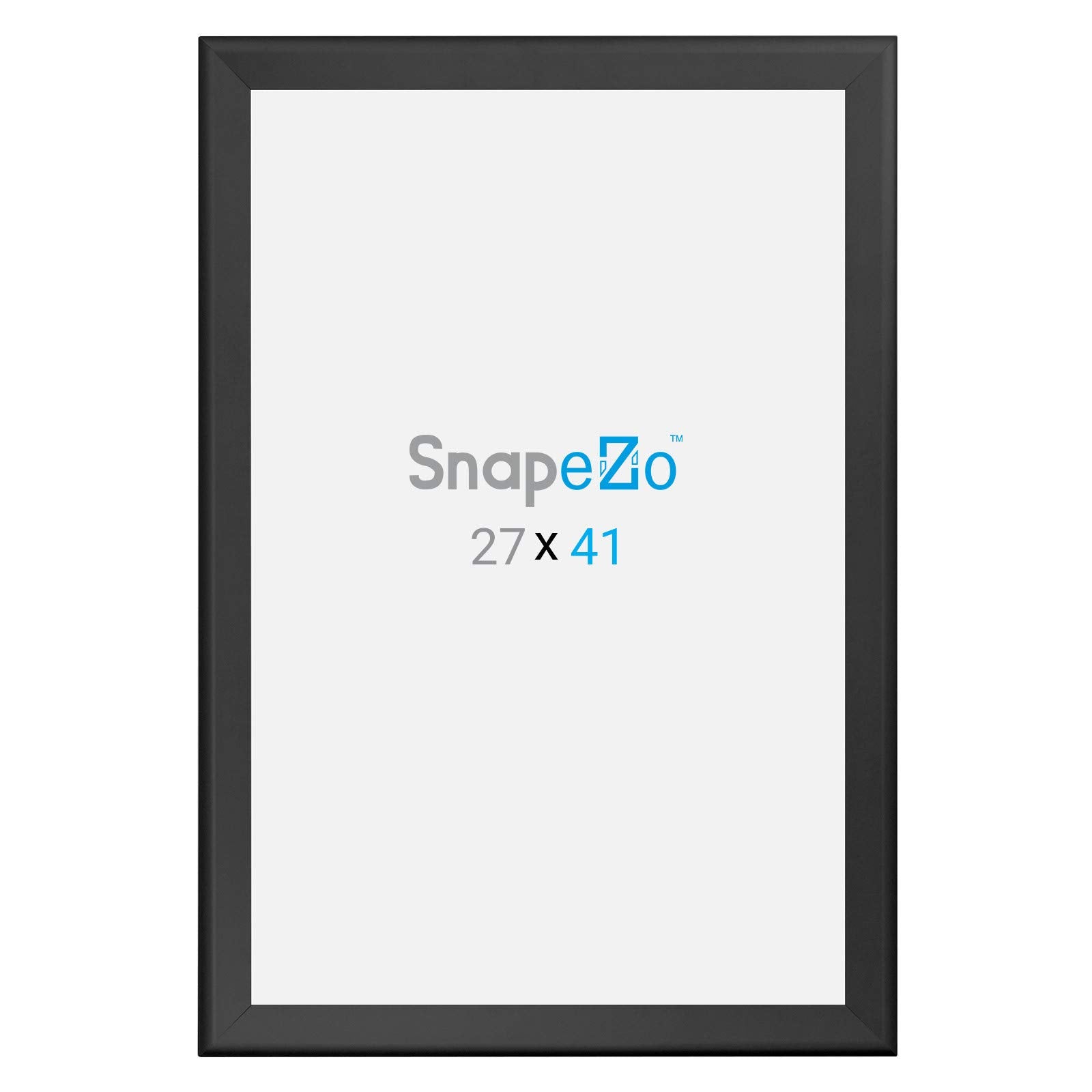 SnapeZo Movie Poster Frame 27x40 Inches, Black 1.7 Inch Aluminum Profile, Front-Loading Snap Frame, Wall Mounting, Wide Series for One Sheet Movie Posters