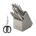 KitchenAid Gourmet Knife Block Set with Built-in Sharpener, 15-Piece, Stainless Steel