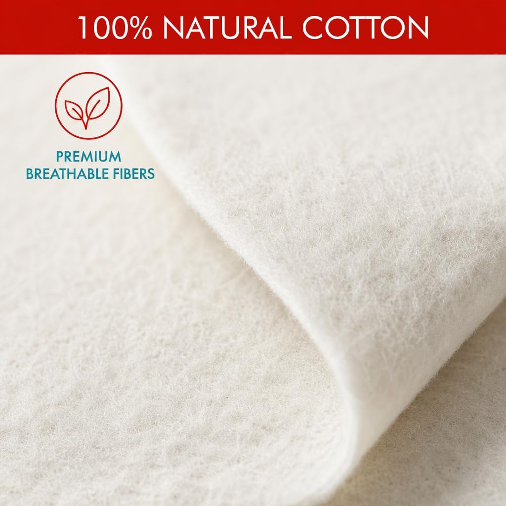 Fairfield Toasty Cotton Quilt Batting, Premium Cotton Batting for Quilting, Ideal for Clothing, Crafts, Wall Hangings, and Quilts, Quilting Supplies, 90" by 20 yd Roll