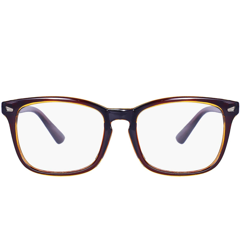 MAXJULI Blue Light Blocking Glasses,Computer Reading/Gaming/TV/Phones Glasses for Women Men(Transparent)