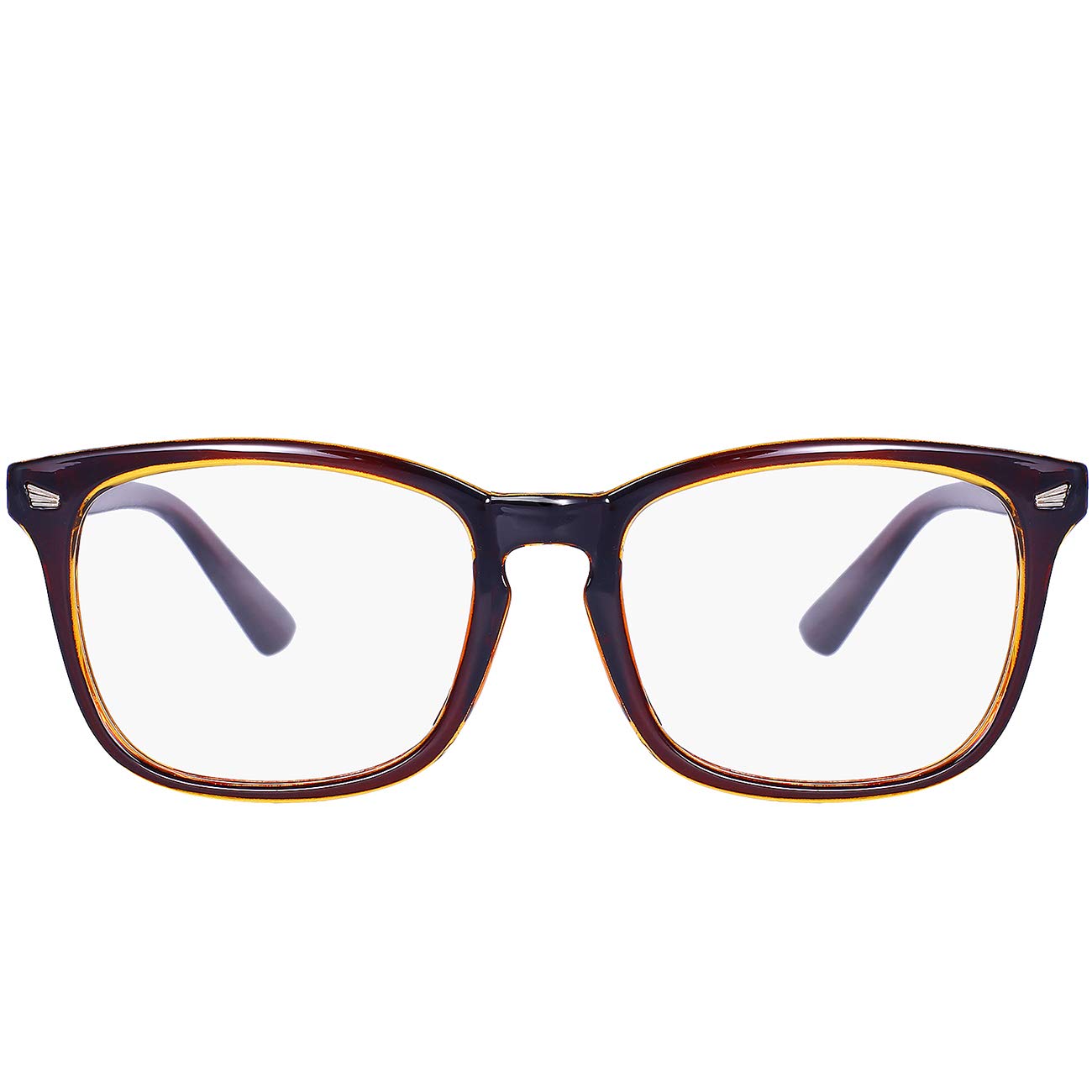 MAXJULI Blue Light Blocking Glasses,Computer Reading/Gaming/TV/Phones Glasses for Women Men(Transparent)