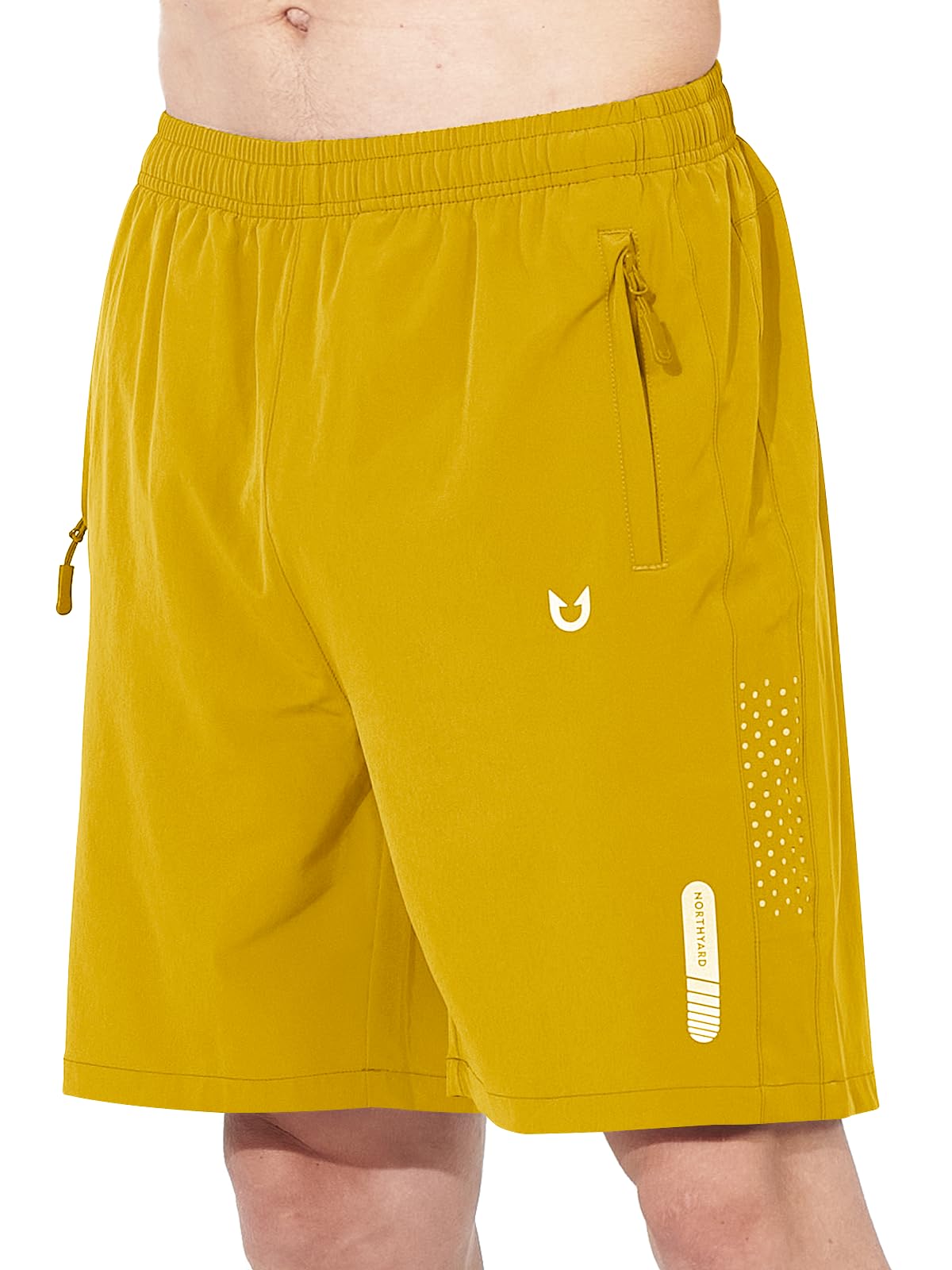 NORTHYARD Men's Athletic Running Shorts Gym Workout 7"/9"/5" Quick Dry Lightweight Sports Basketball Tennis 3 Zipper Pockets