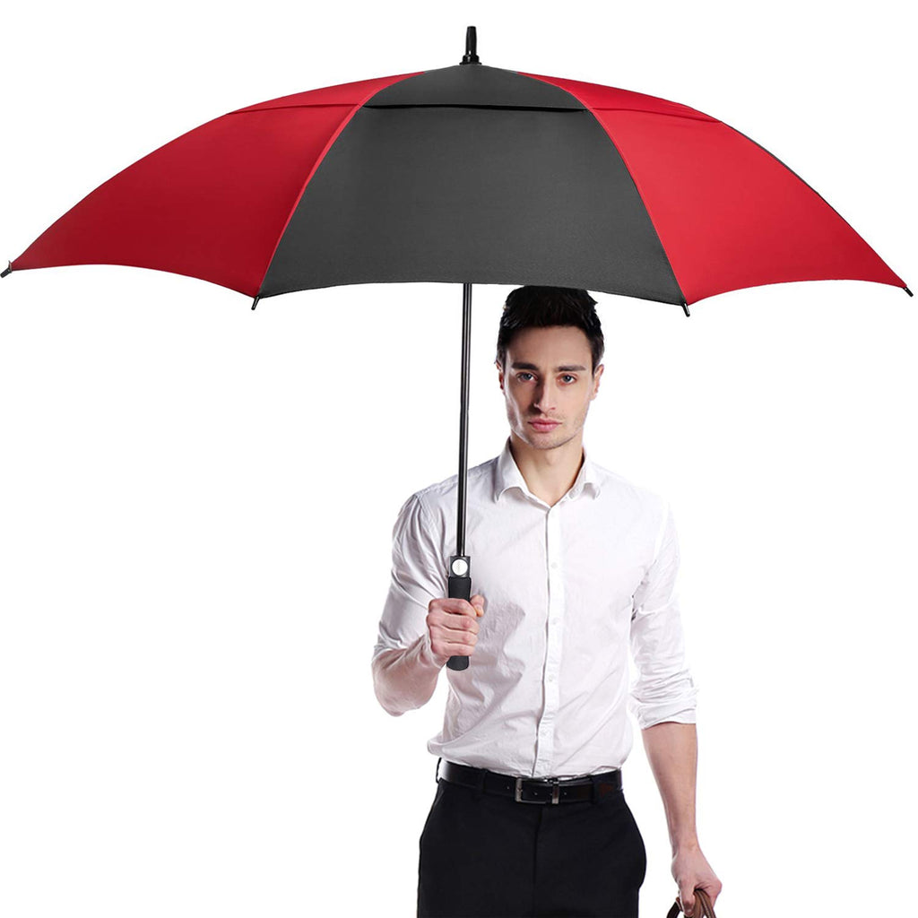 ACEIken Golf Umbrella Large 58/62/68 Inch Automatic Open Golf Umbrella Extra Large Oversize Double Canopy Vented Umbrella Windproof Waterproof for Men and Women