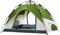 MOON LENCE Pop Up Tent 3-4 Person, 60s Instant Setup Camping Tent with 2 Doors, Water-Resistant & Windproof Dome Tent for Car Camping, Backyard, Traveling