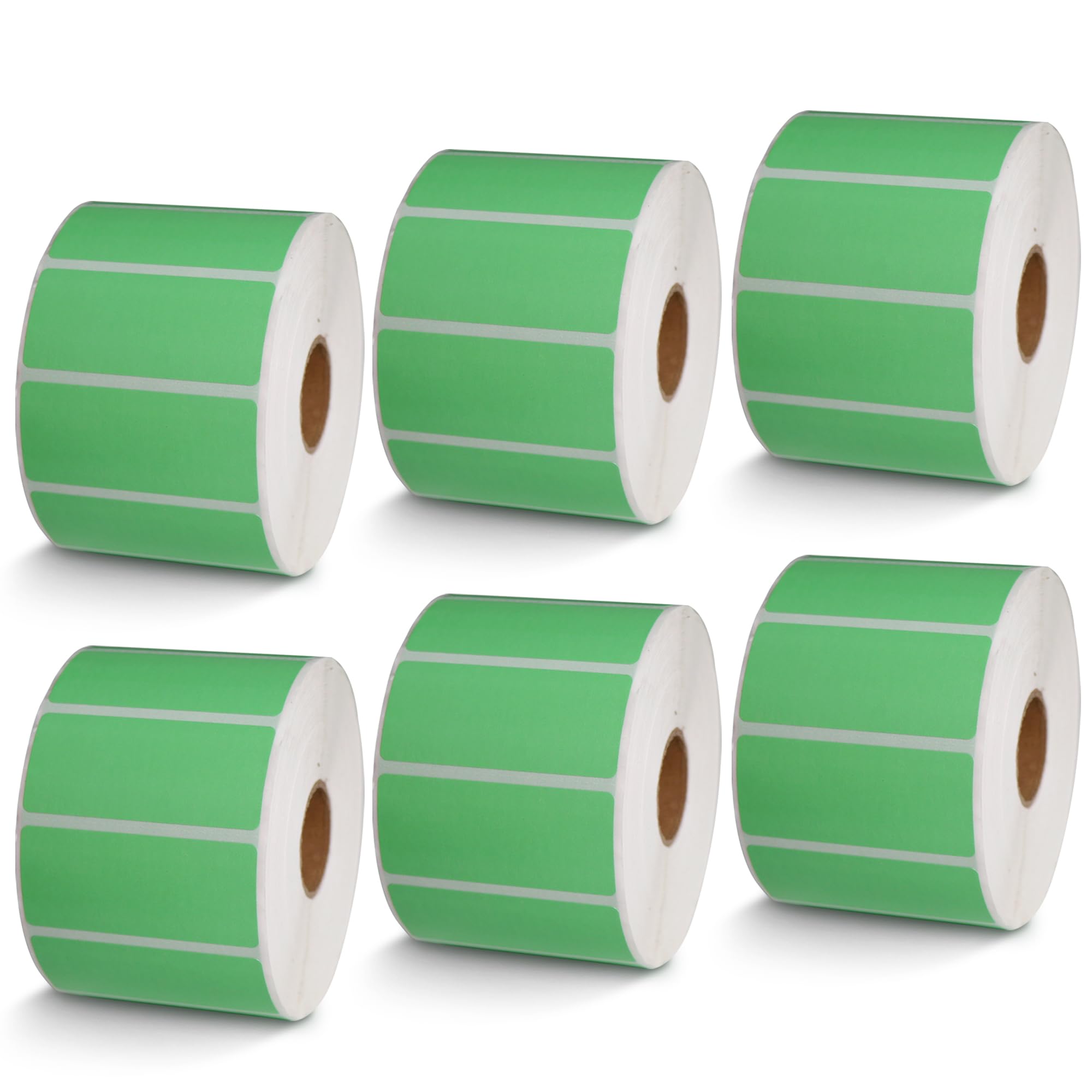 BETCKEY - 1" x 0.5" Small Labels Compatible with Zebra & Rollo Label Printer, Premium Adhesive & Perforated[Light Blue, 6 Rolls, 14580 Labels]