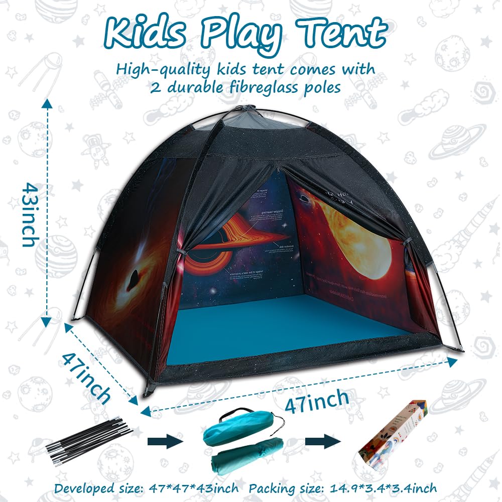 Mnagant Kids' Alpaca Tent - Fun Pop-Up Playhouse for Boys and Girls - Easy Setup, Indoor/Outdoor Adventure Tent - 47" x 47" x 43"