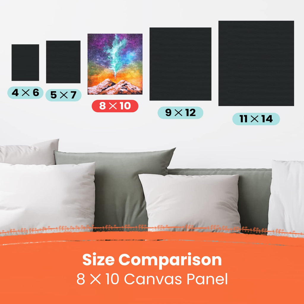 Chalkola Paint Canvas Panels 5x7 inch (15 Pack) for Acrylic Painting & Oil Art, Primed 100% Cotton Boards, Acid-Free for Professional Artists, Hobby Painters, Kids & Beginners