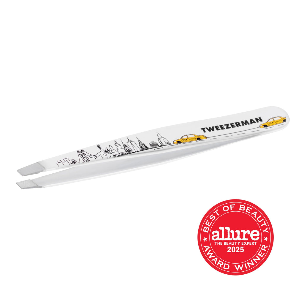 Tweezerman Exclusive 40th Birthday Slant Tweezer - Hair Removal Tweezers, Stainless Steel