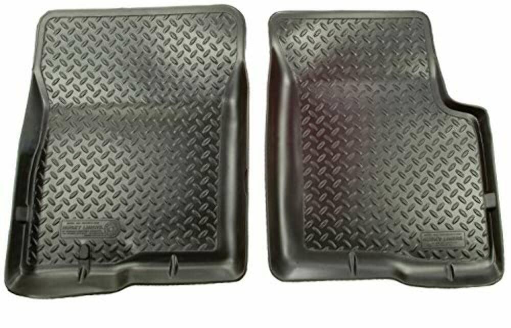 Husky Liners Classic Style Floor Mats | Fits 1995-2004 Toyota Tacoma Regular CAB & Access CAB ONLY | Front Row, 2-pc Black - 35111