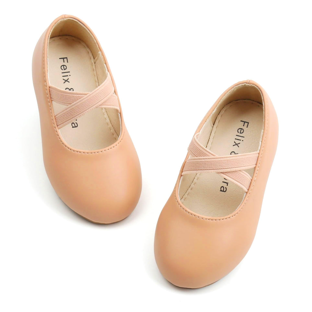 Felix & Flora Toddler Girl Dress Shoes - Flower Girl Ballet Mary Jane Flats Party School Wedding