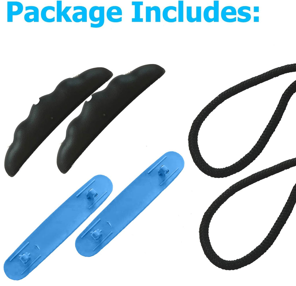 Occult Kayak Handles (2 Pack) - Ultra Heavy Duty Bungee - Replacement Installation Kit - Kayak and Boat Accessories