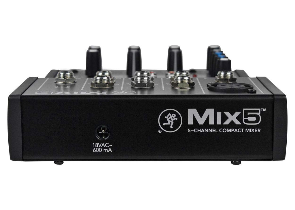 Mackie Mix5 5-Channel Compact Mixer, Black