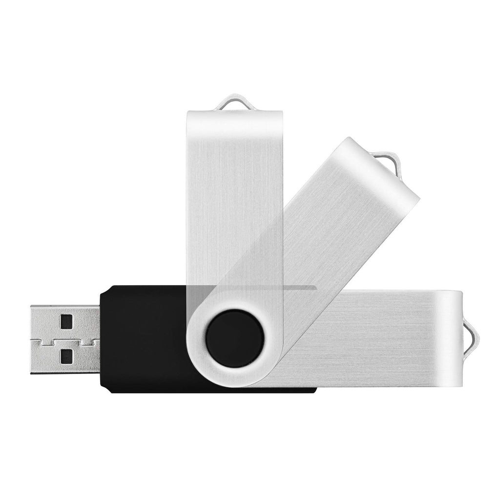 KOOTION 10 X 1GB USB Flash Drive 1gb Flash Drive Swivel Thumb Drive Memory Stick Keychain Design Blue