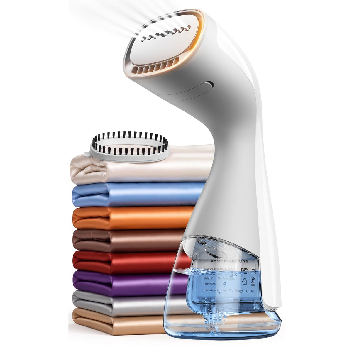 HiLIFE Steamer for Clothes, Portable Handheld Design, 240ml Big Capacity, 700W, Strong Penetrating Steam, Removes Wrinkle, for Home, Office and Travel(ONLY FOR 120V) (Olive Green)