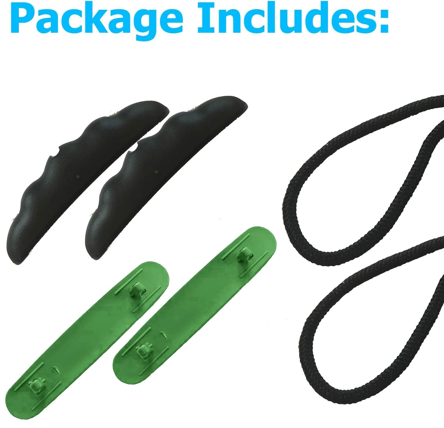 Occult Kayak Handles (2 Pack) - Ultra Heavy Duty Bungee - Replacement Installation Kit - Kayak and Boat Accessories