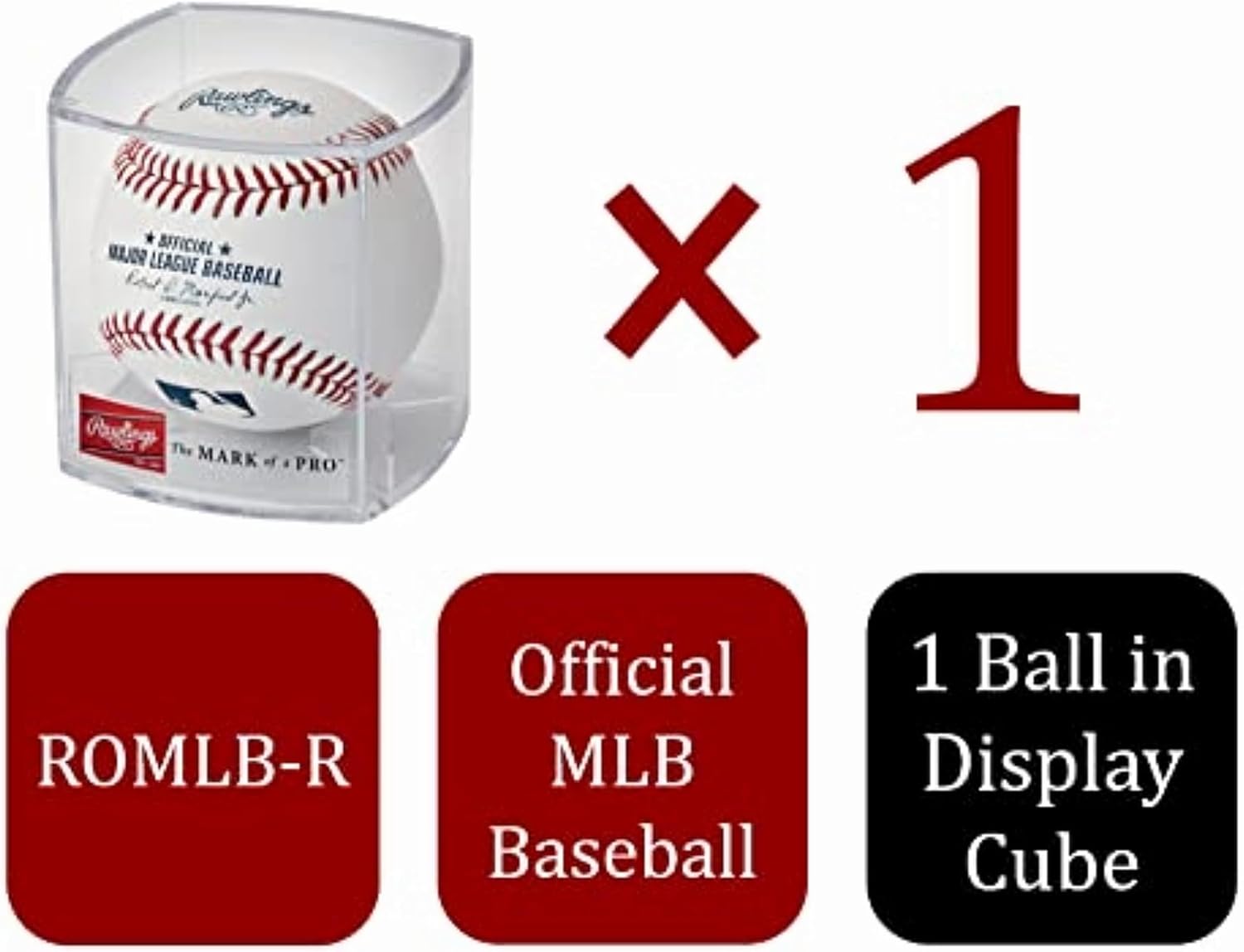 Rawlings | Official 2026 Major League Baseball | Display Case Included | MLB | ROMLB-R