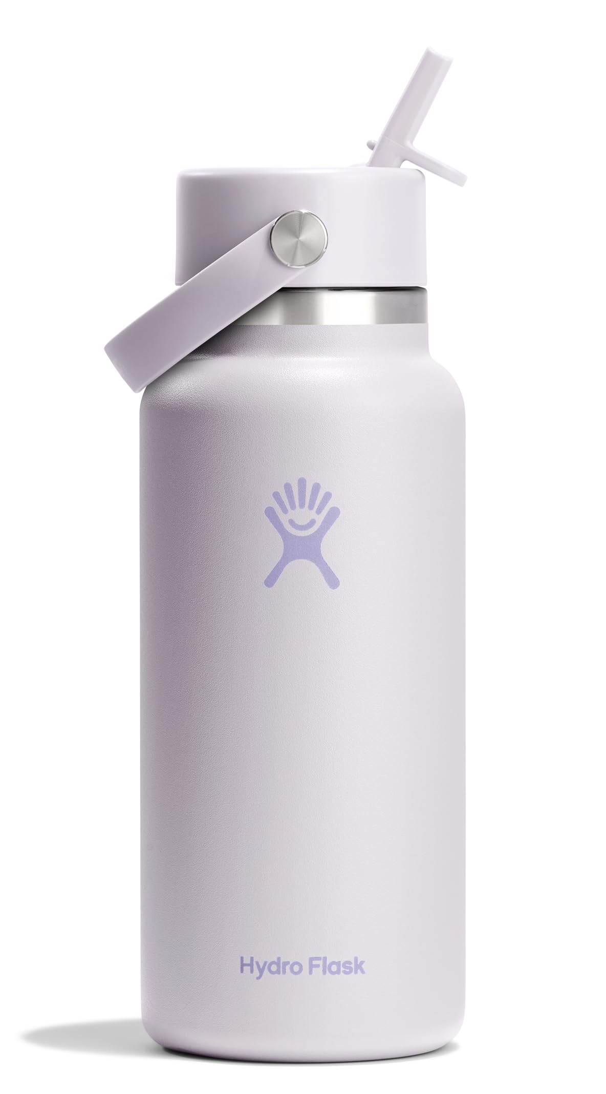 Hydro Flask Water Bottle - Insulated Stainless Steel - Wide Straw Lid, Non Spill, Leakproof in 24 Oz Forest Green Arc