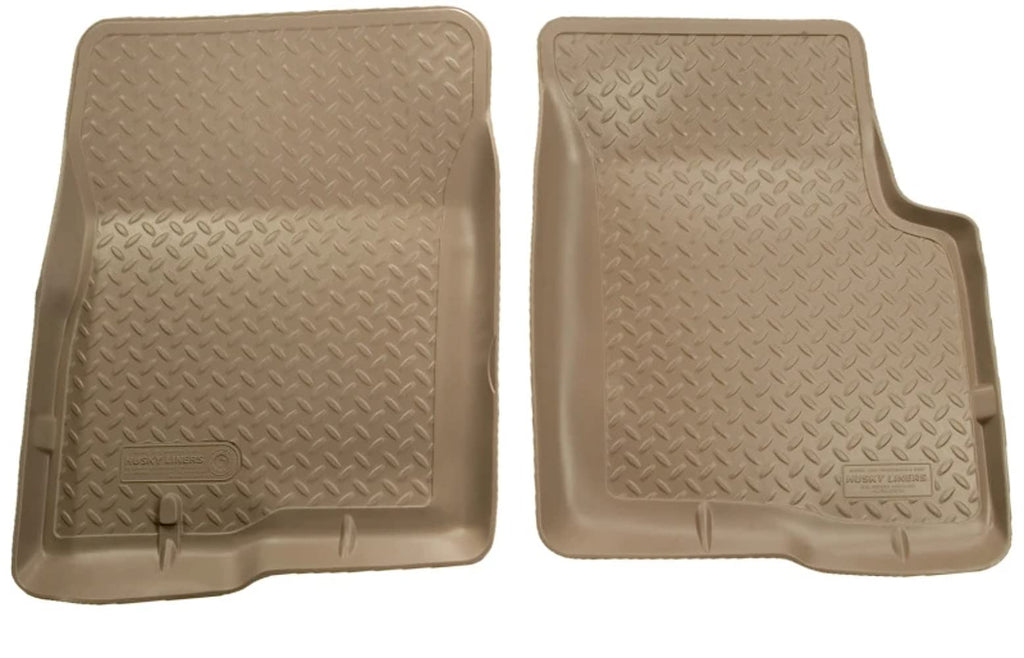 Husky Liners Classic Style Floor Mats | Fits 1995-2004 Toyota Tacoma Regular CAB & Access CAB ONLY | Front Row, 2-pc Black - 35111