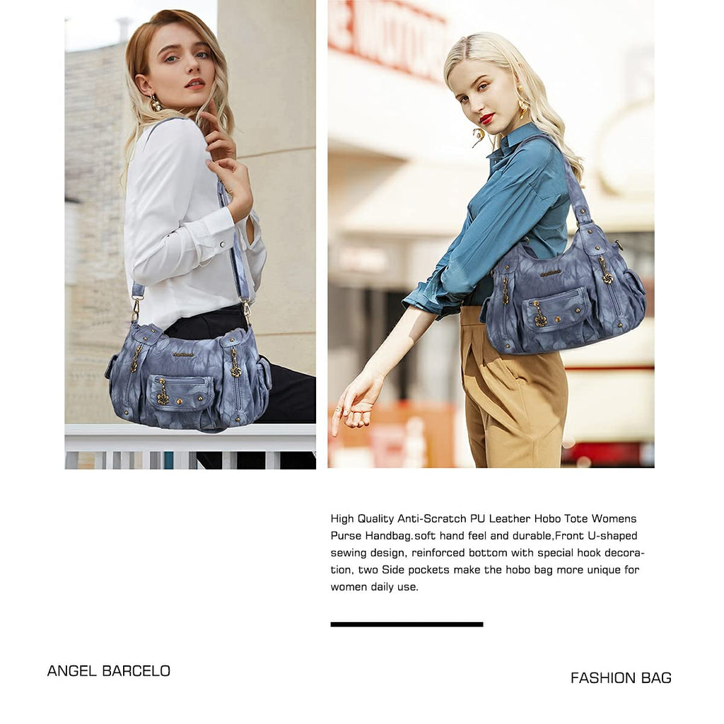 Angel Barcelo Purses for Women Soft PU Leather Shoulder Bag Crossbody Purse and Handbags