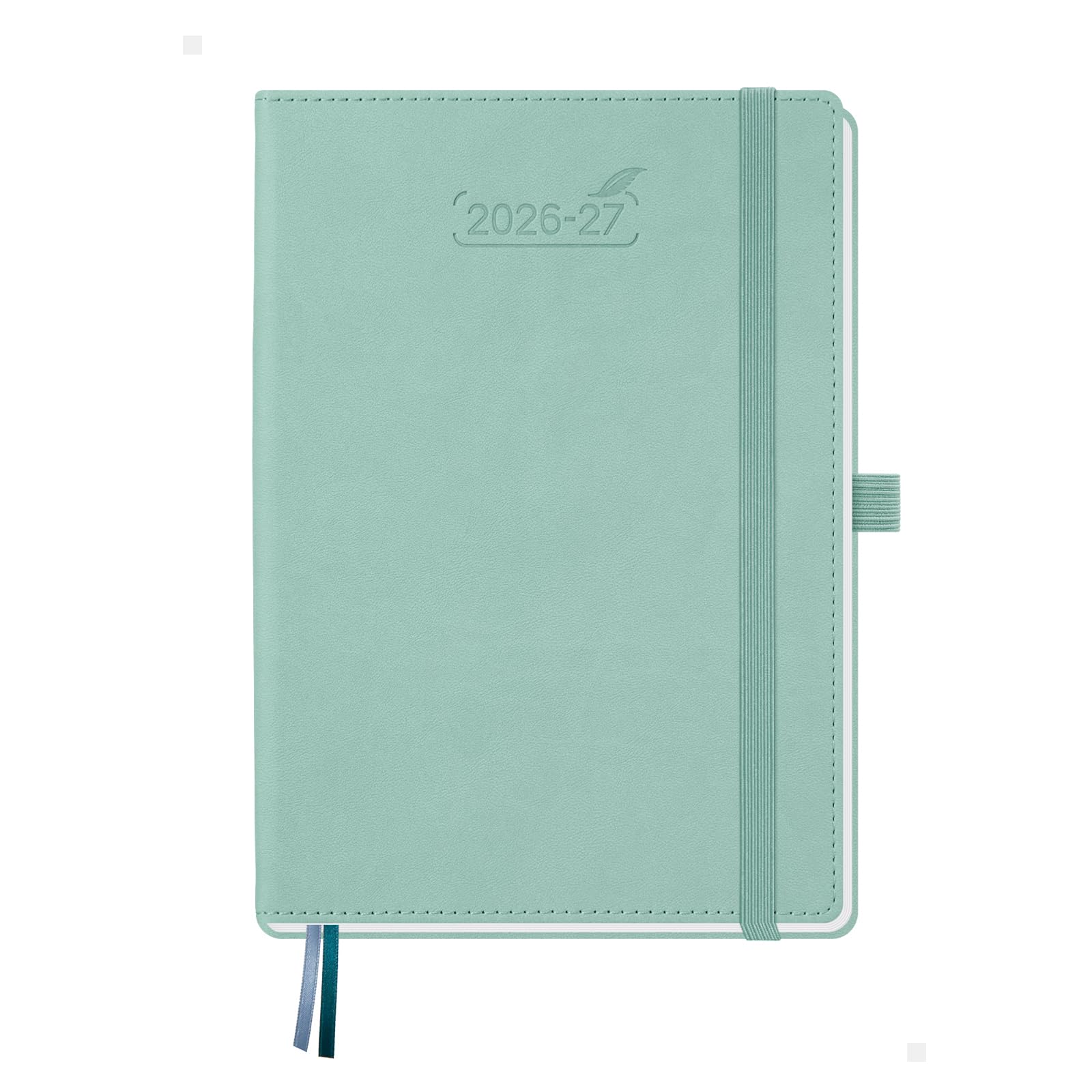 BEZEND Pocket Planner 2026-2027 Weekly and Monthly (3.5" x 6") 18 Months Small Academic Calendar (Jul 26-Dec 27) Ideal for Students, Work & Home, Storage Pocket, PU Leather Hardcover -Black