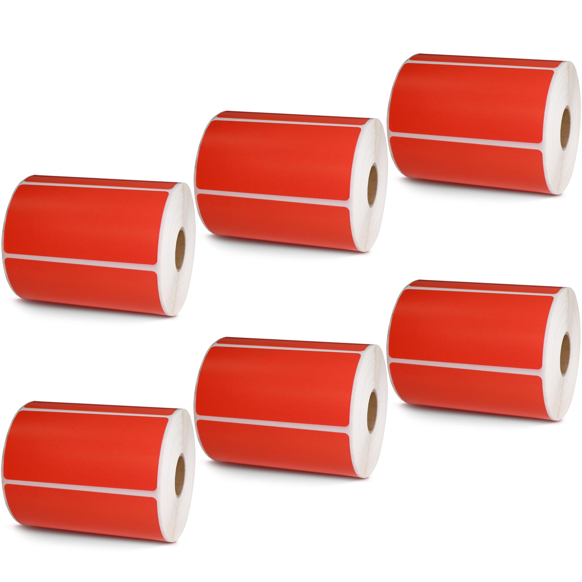 BETCKEY - 1" x 0.5" Small Labels Compatible with Zebra & Rollo Label Printer, Premium Adhesive & Perforated[Light Blue, 6 Rolls, 14580 Labels]