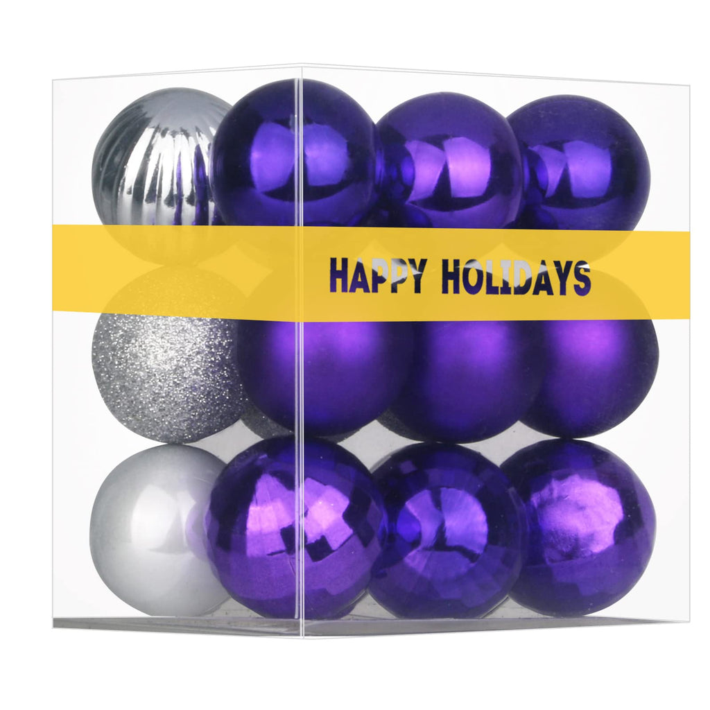 Bubblegun Pink 1.6" Small Christmas Balls Christmas Tree Decoration Ornaments Shatterproof Hanging Balls for Birthday Halloween Holiday Wedding Decorations Set of 12pcs