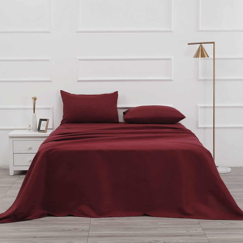 Best Season Bed Sheet Set - 1 Flat Sheet,1 Fitted Sheet and 1 Pillow Cases, Extra Soft Luxury Bedding Set,Deep Pockets,Wrinkle,Fade Resistant - Hypoallergenic- 3 Piece (Twin,Baby Blue)