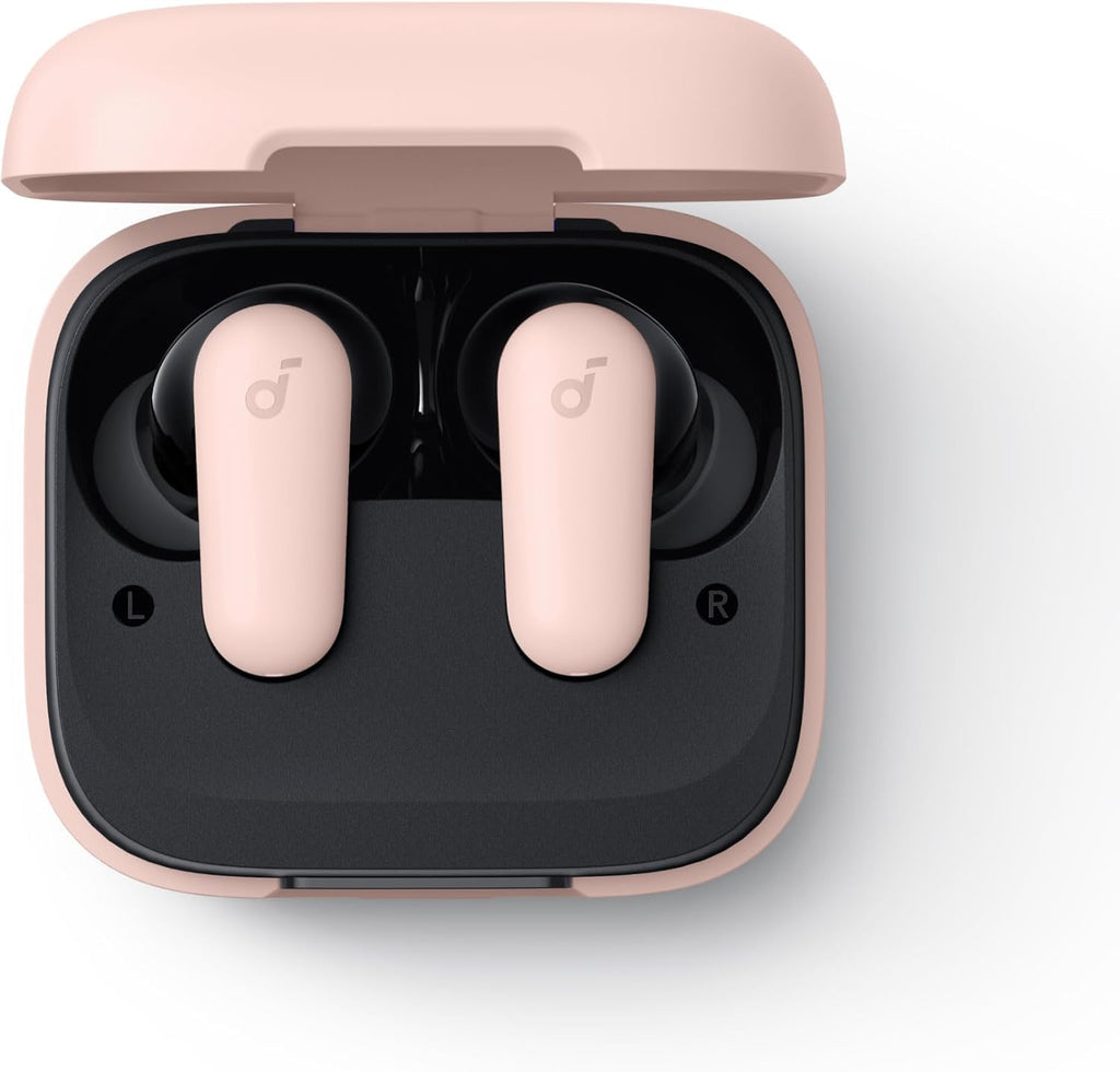 Soundcore P30i by Anker Noise Cancelling Earbuds, Strong and Smart Noise Cancelling, Powerful Bass, 45H Playtime, 2-in-1 Case and Phone Stand, IP54, Wireless Earbuds, Bluetooth 5.4 (Black)