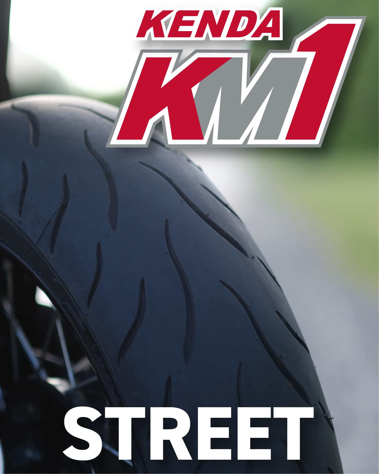 Kenda KM1 (KM001) 110/70R17 Front Tire for Sport Touring Motorcycle 54H - Radial Tire with High-Speed Stability & Excellent Wet Grip w/Keychain (110/70-17)