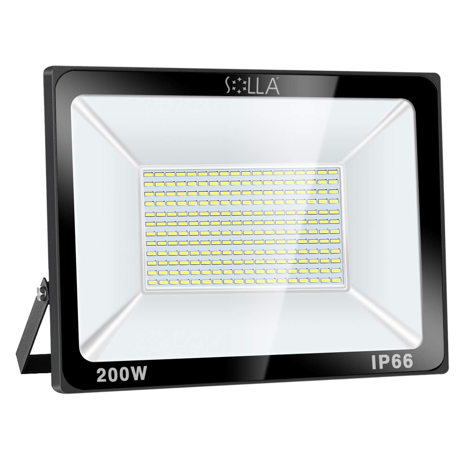 2 Pack 100W LED Flood Light Outdoor, 8000LM Super Bright Security Lights, 550W Equivalent, IP66 Waterproof, 3000K Warm White, Outside Floodlight for Garage, Garden, Lawn and Yard
