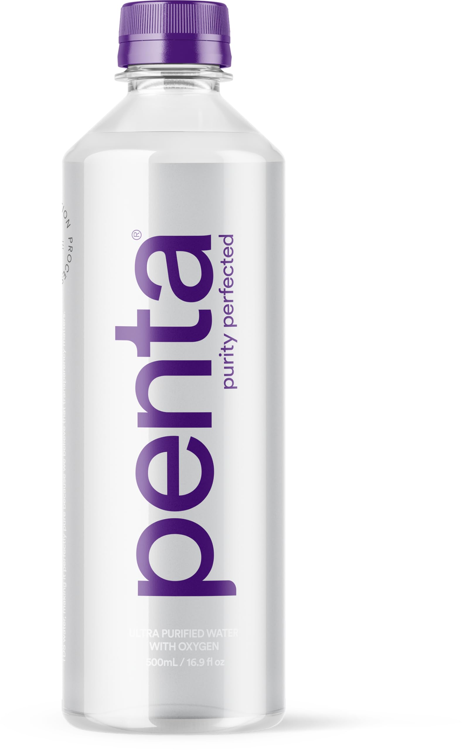 Penta Ultra-Purified Water, Oxygen Infused Natural pH Hydration, Solar-Powered 13 Step Purification Process,16.9 Fl Oz (Pack of 24)