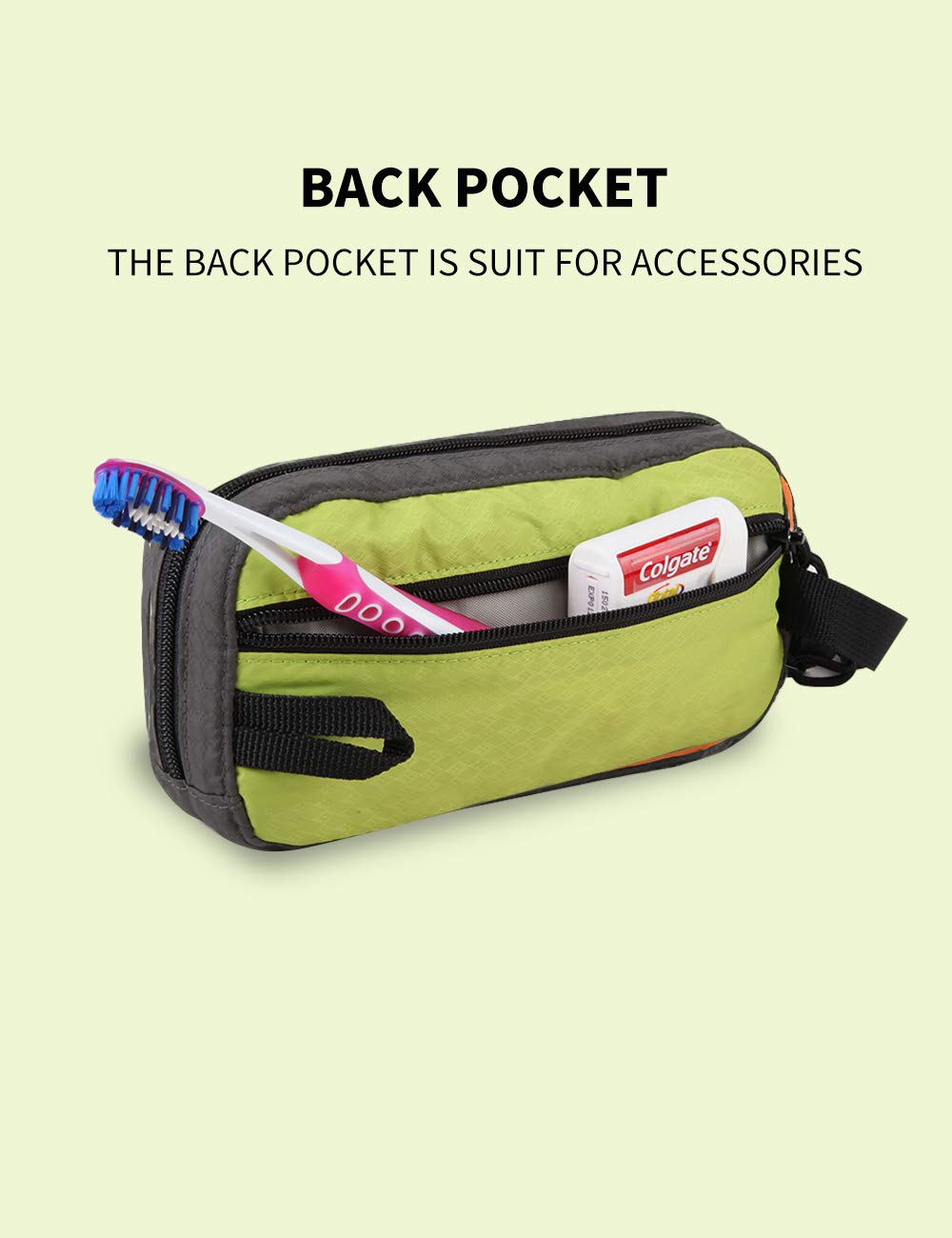 GOX Travel Small Toiletry Bag for Men Nylon Dopp Kit Medicine Bag Travel Organizer Pouch Shave Kits for Teens Toiletry Essentials Bathroom Compact (Black, 7.9 * 3.7 * 2 Inches)