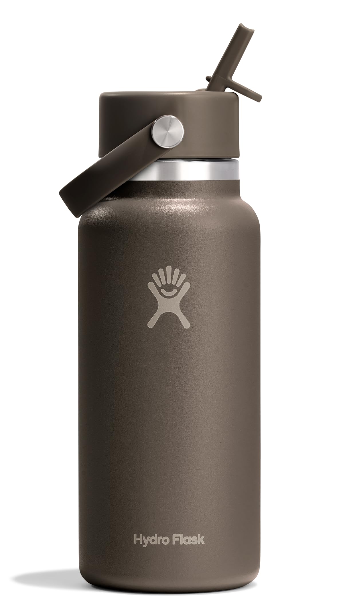 Hydro Flask Water Bottle - Insulated Stainless Steel - Wide Straw Lid, Non Spill, Leakproof in 24 Oz Forest Green Arc