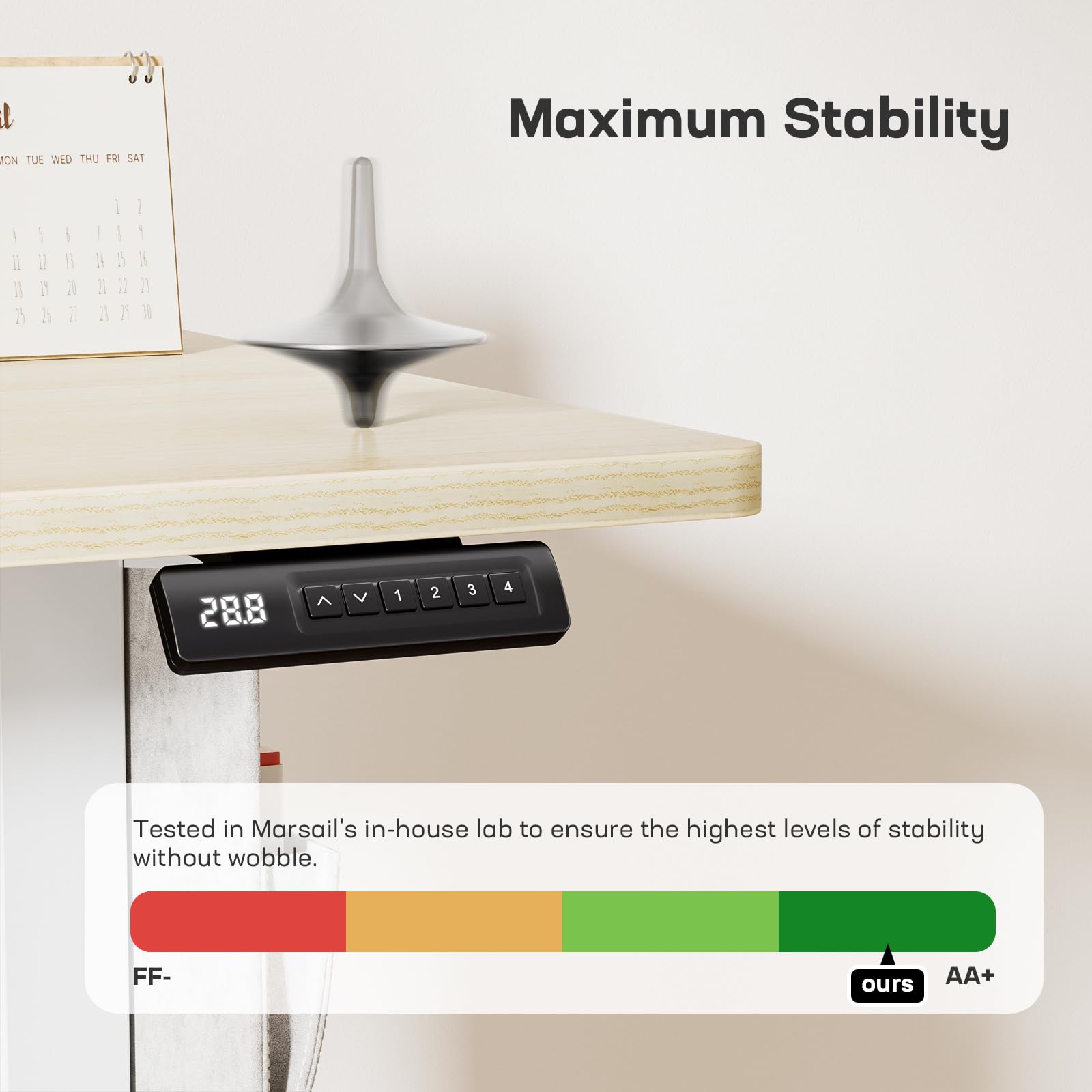 Marsail Standing Desk,Home Office Adjustable Heights Desk,Stand Up Desk,63x24 Inches Desktop Sit Stand Gaming Computer Desk for Study,Writing with 4 Memory Presets,Headphone Hook,Cable Organizer