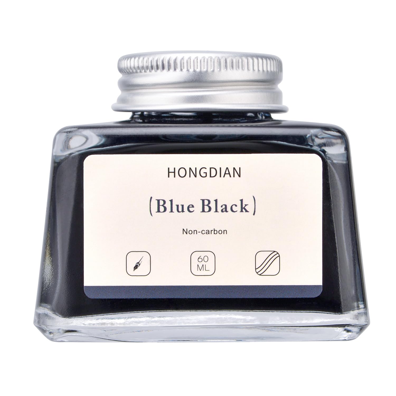 Asvine Hongdian Fountain Pen Bottled Ink Black, 60ml Fountain Pen Bottled Ink, Non Carbon