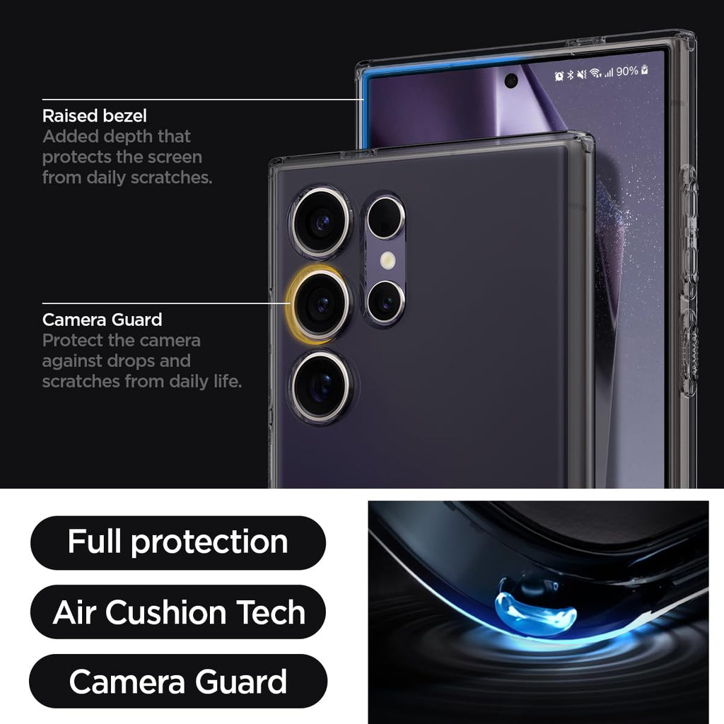 Spigen Liquid Crystal Designed for Galaxy S24 Case (2024) [Military-Grade Protection] - Crystal Clear