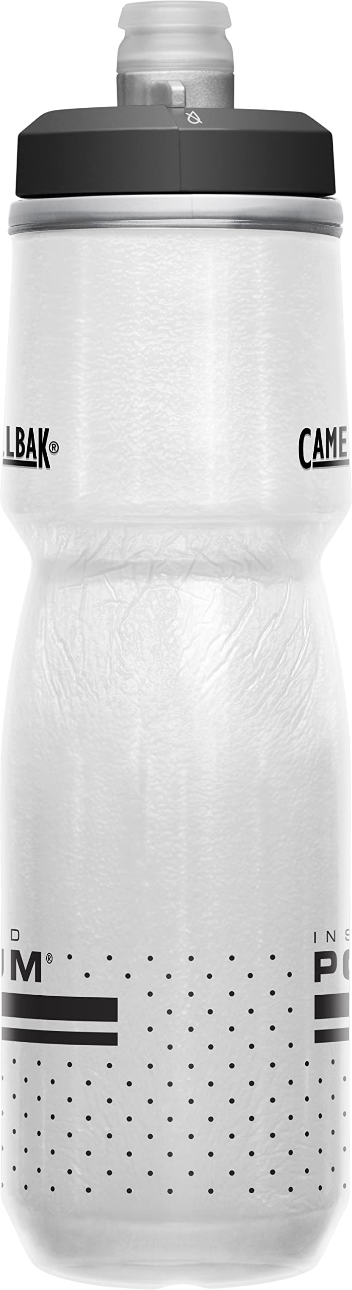 CamelBak Podium Chill Insulated Bike Squeeze Water Bottle, Cold Retention for Cycling, 24oz, Reflective Ghost