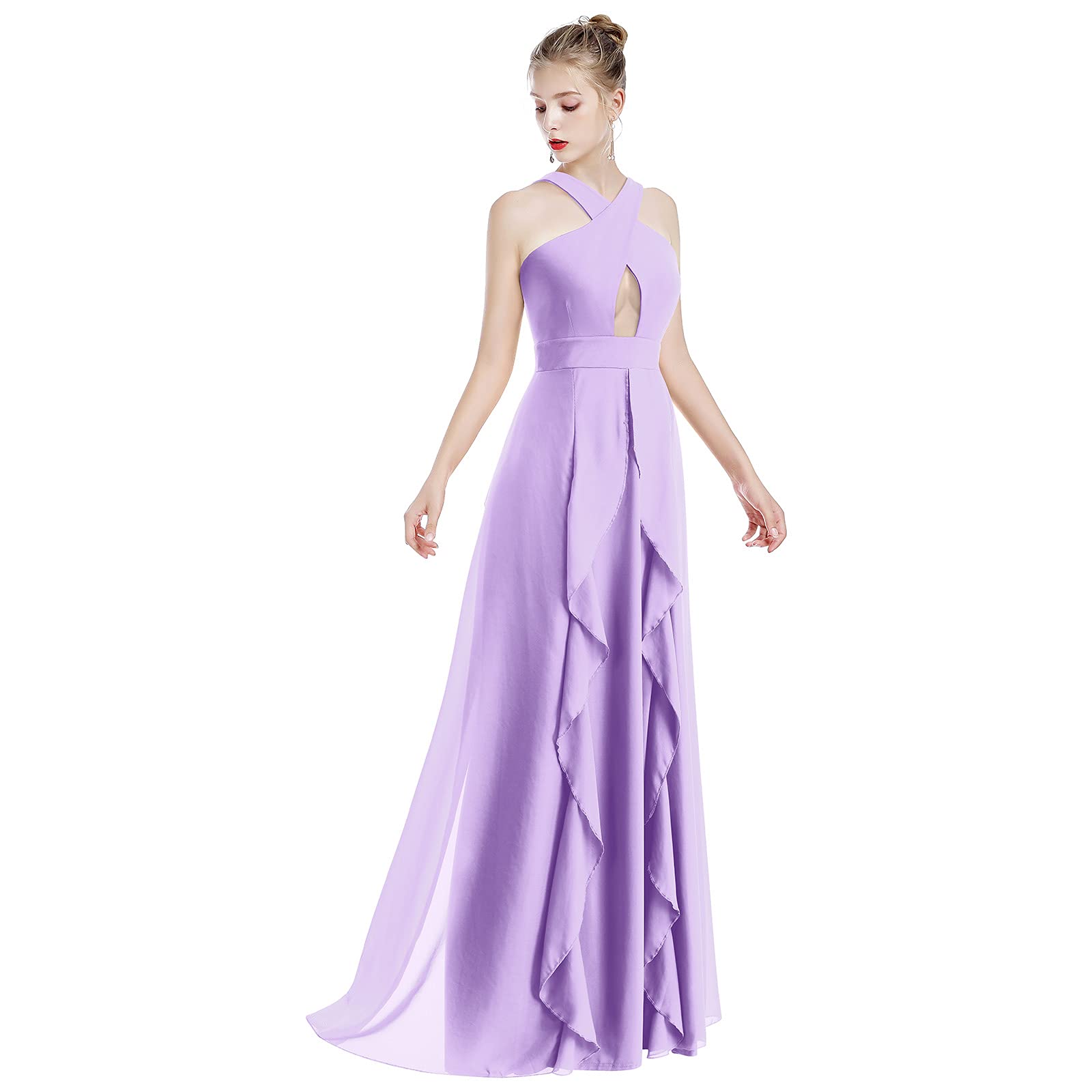Women Transformer Hi Low Evening Long Prom Dress Halter Convertible Multi Way Spaghetti Strap Wedding Cocktail Maxi Gown