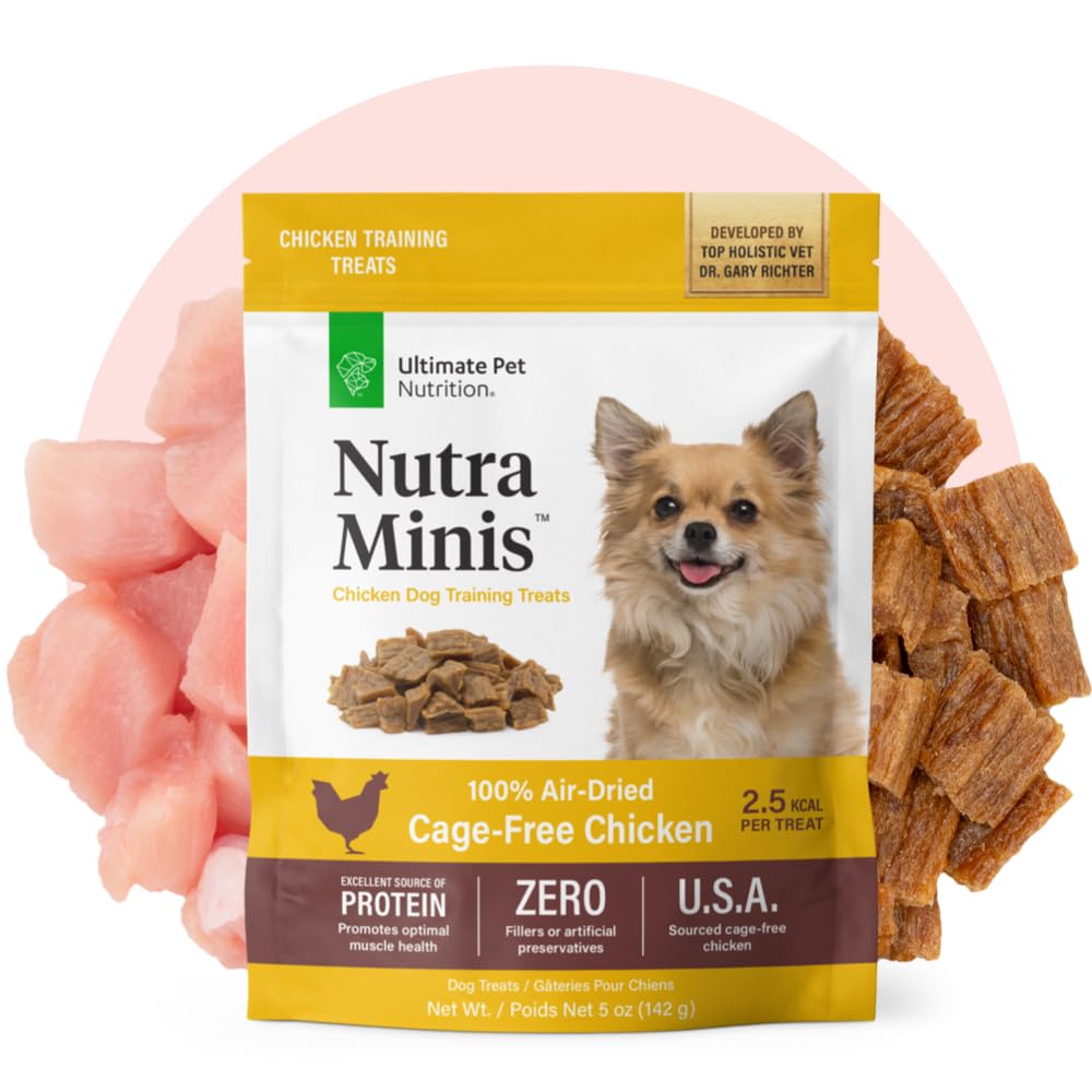 ULTIMATE PET NUTRITION Nutra Minis Dog Air-Dried Training Treats (5 oz) (Beef)