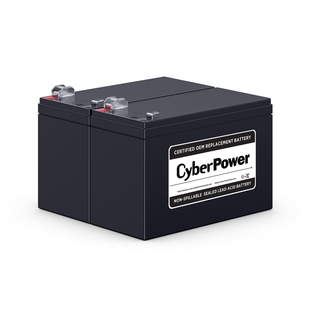 CyberPower RB1290X2 UPS Replacement Battery Cartridge, Maintenance-Free, User Installable, 12V/9Ah , Black