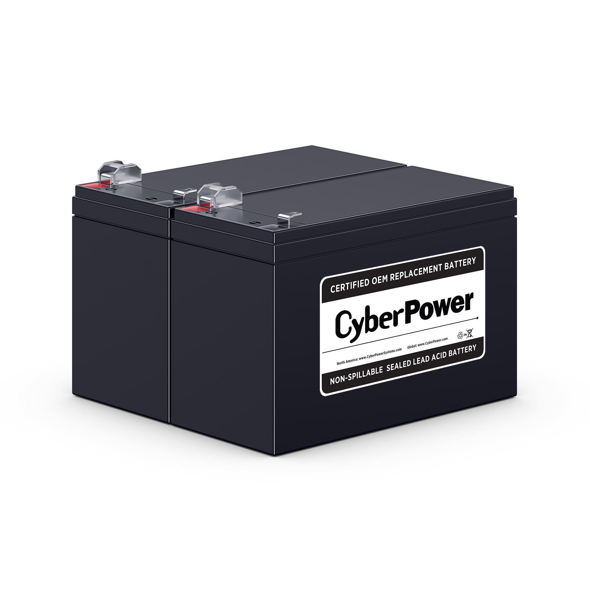CyberPower RB1290X2 UPS Replacement Battery Cartridge, Maintenance-Free, User Installable, 12V/9Ah , Black