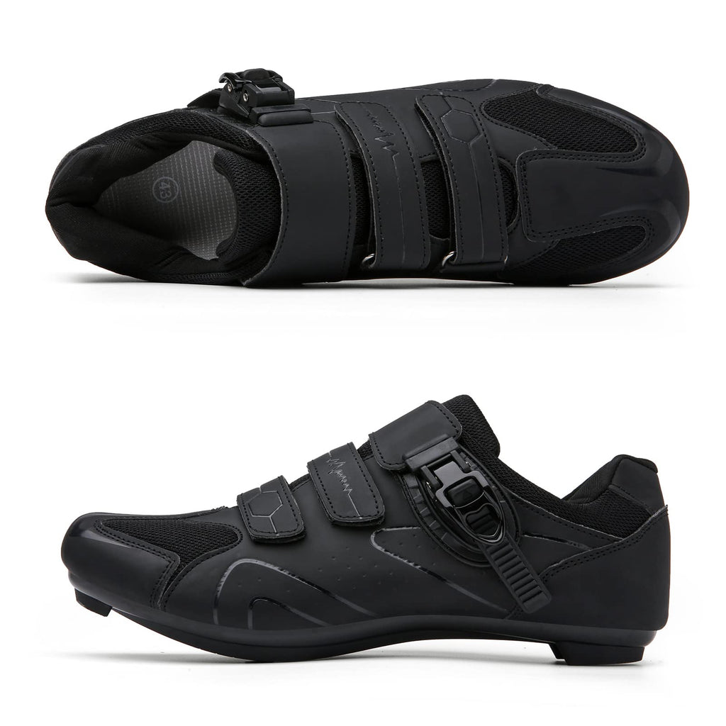 Mens Womens Cycling Shoes Compatible with Peloton Indoor Bicycle Pedals Clip in Road Bike Shoes Pre-Installed with Look Delta Cleats