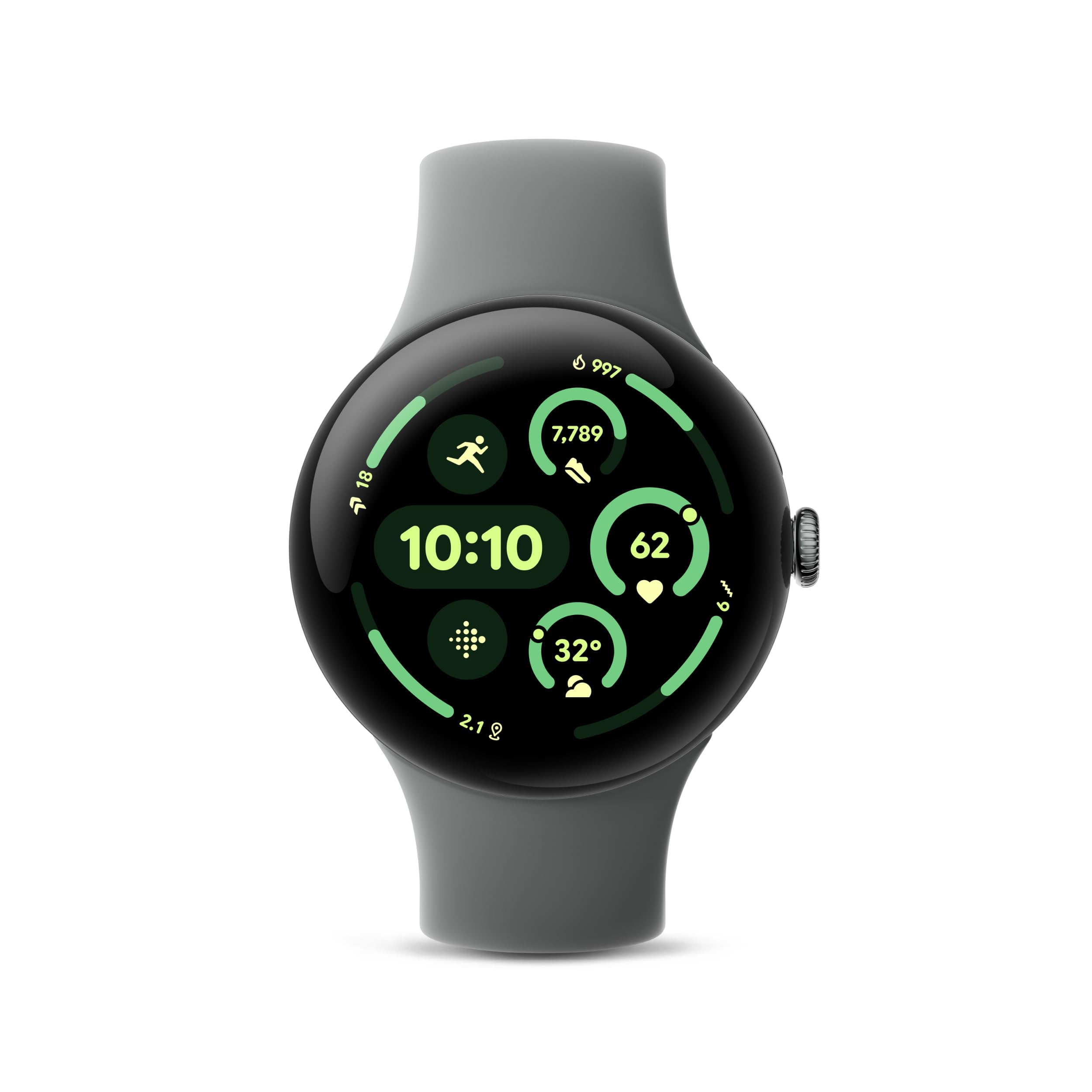 Google Pixel Watch 3 (41mm) 2024 Model - Android Smartwatch, Heart Rate Tracking, Fitbit Advanced Running, Fitness Insights, 24-Hour Battery - Champagne Gold Aluminum Case - Hazel Band - LTE