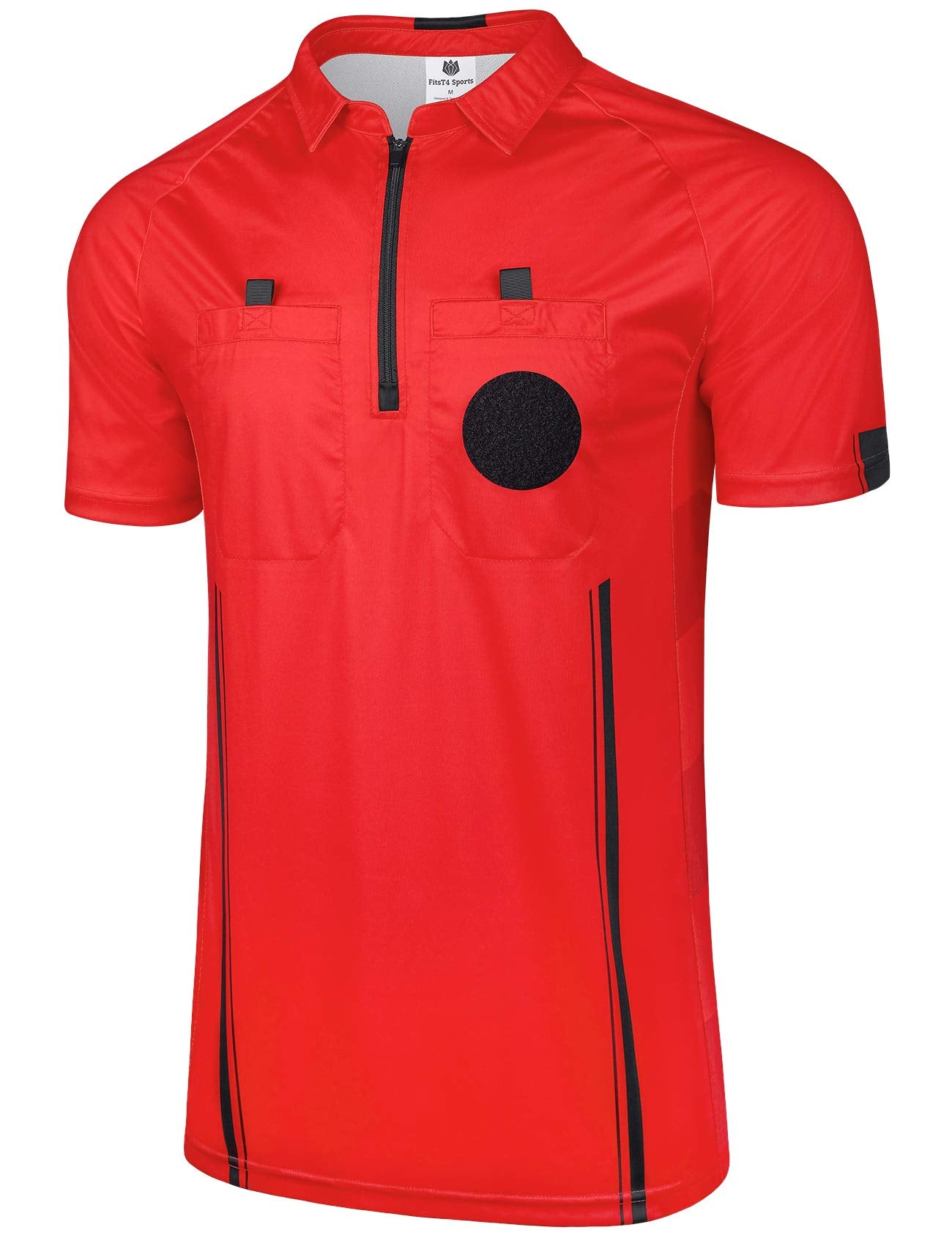 FitsT4 Sports Pro Soccer Referee Jersey Short Sleeve Ref Shirts